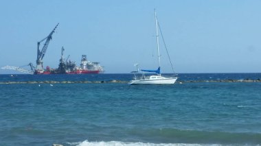 Açık denizde güzel tekne