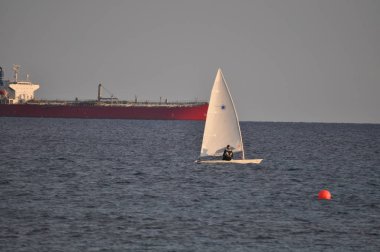 Açık denizde güzel tekne