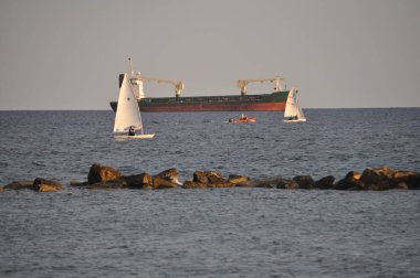 Açık denizde güzel tekne