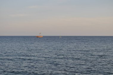 Açık denizde güzel tekne