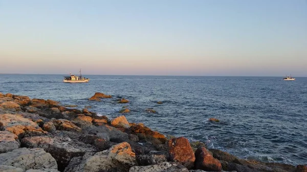 Das Schöne Boot Auf Offener See — Stockfoto