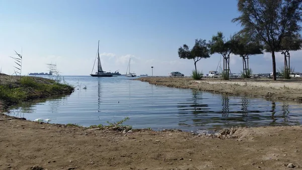 Das Schöne Boot Auf Offener See — Stockfoto