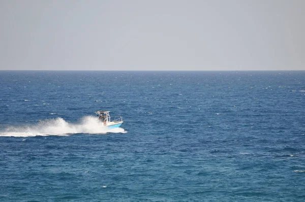 Beautiful Boat Open Sea — Stock Photo, Image