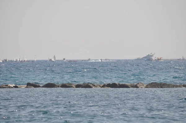 Das Schöne Boot Auf Offener See — Stockfoto