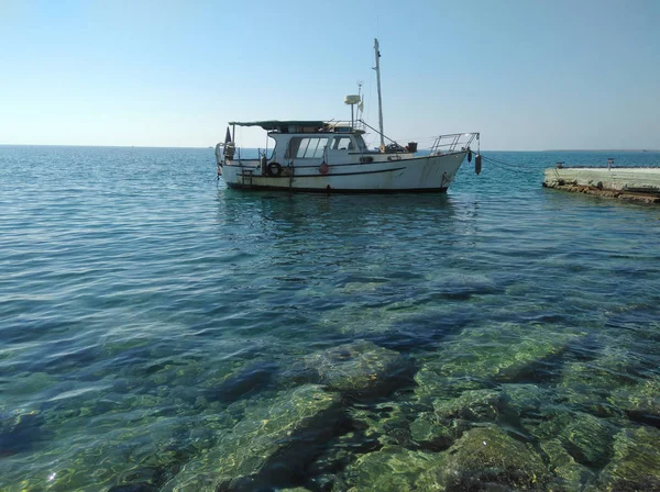 Beau Bateau Pleine Mer — Photo