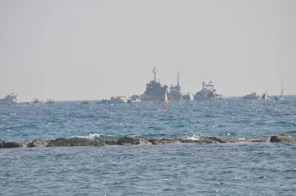 Das Schöne Boot Auf Offener See — Stockfoto