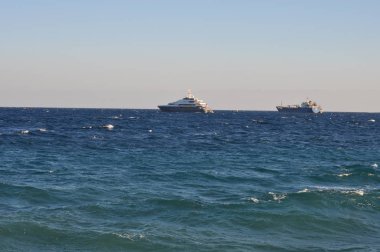 Açık denizde güzel Lüks Yat