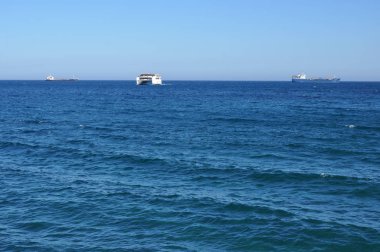 Açık denizde güzel Lüks Yat