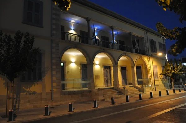 Die Schöne Nacht Zypern University Technology Tepak Limassol Zypern — Stockfoto