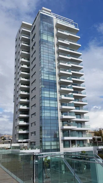 Gyönyörű Olimpiai Residence Hotel Épület Limassol Cipruson — Stock Fotó