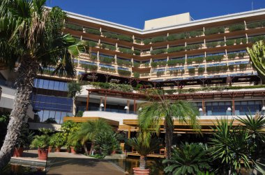 Güzel Four Seasons Otel ve Resorts bina Limasol Kıbrıs 'ta