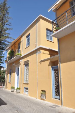 Kıbrıs'ta Limasol bina güzel eski şehir merkezi