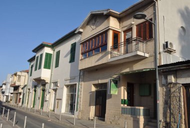 Kıbrıs'ta Limasol bina güzel eski şehir merkezi