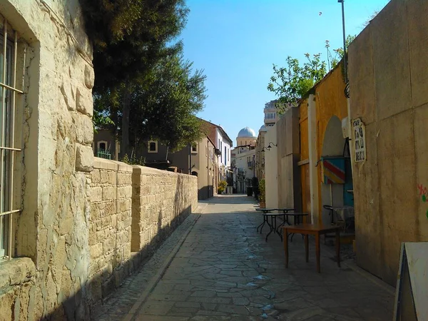 Krásné Staré Centra Města Budování Limassol Kypru — Stock fotografie