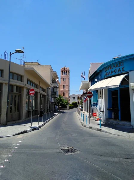 Het Mooie Oude Stadscentrum Gebouw Limassol Cyprus — Stockfoto