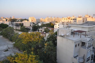 Güzel genel bakış şehir merkezi Limasol Kıbrıs