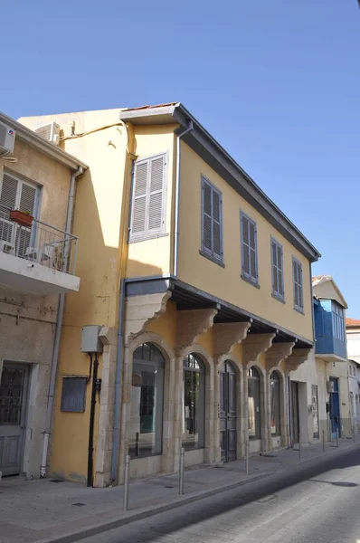 Красивое Старое Здание Лимассола Кипрусе — стоковое фото