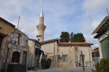 Güzel plaza Kıbrıs'taki eski Limasol