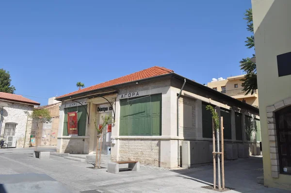 Hermoso Edificio Antiguo Mercado Municipal Limassol Chipre —  Fotos de Stock