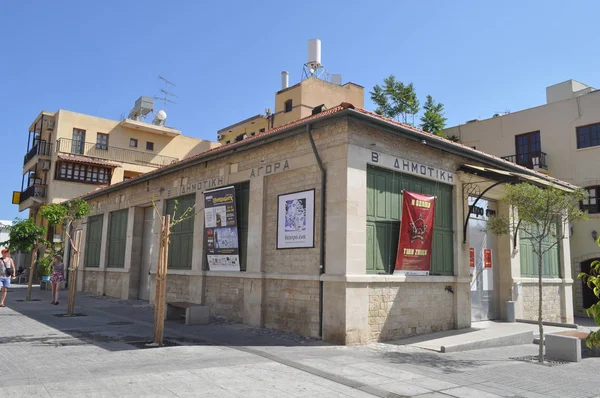 Красиві Старі Будівлі Муніципальних Ринку Лімасола Кіпрі — стокове фото