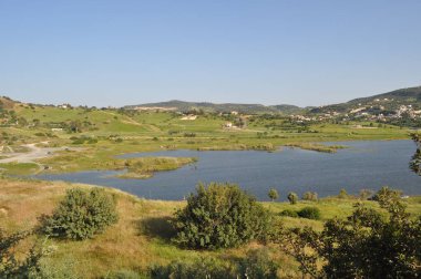 Kıbrıs'ta güzel Akrounta Barajı