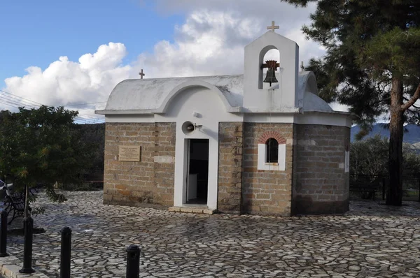 Bela Igreja Ortodoxa Agia Marina Kellaki Chipre — Fotografia de Stock