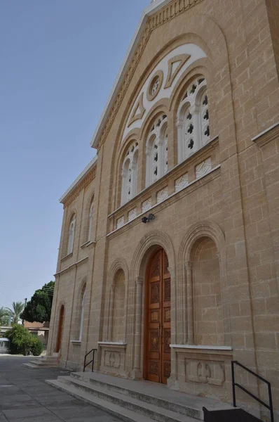 Vackra Ortodoxa Gamla Chryseleousa Panagia Kyrkan Cypern — Stockfoto