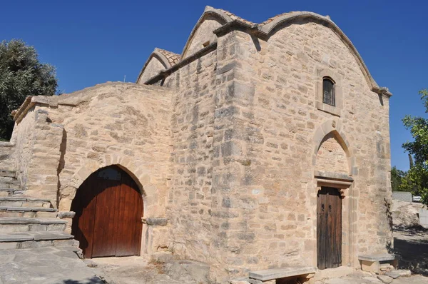 Belle Vieille Église Orthodoxe Panagia Diakinousa Chypre — Photo