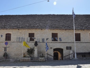 Kıbrıs'ta güzel Ortodoks Timiou Stabrou Manastırı