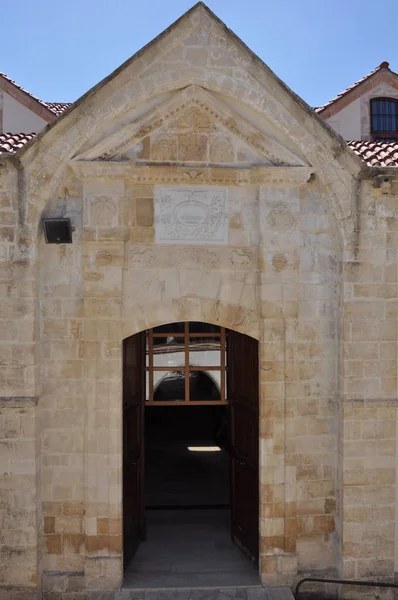 Beau Monastère Orthodoxe Timiou Stabrou Chypre — Photo