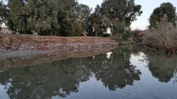 Kıbrıs Güzel Doğal Nehir — Stok fotoğraf