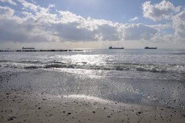 Güzel doğal deniz manzarası