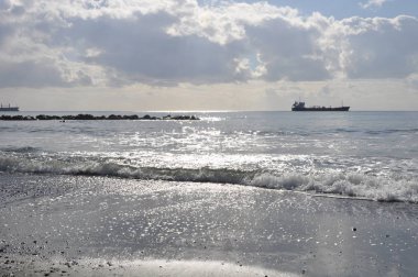 Güzel doğal deniz manzarası