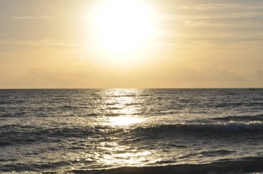 Güzel doğal deniz manzarası