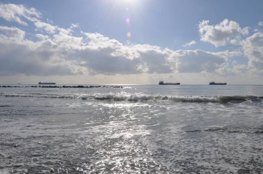 Güzel doğal deniz manzarası