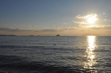 Güzel doğal deniz manzarası