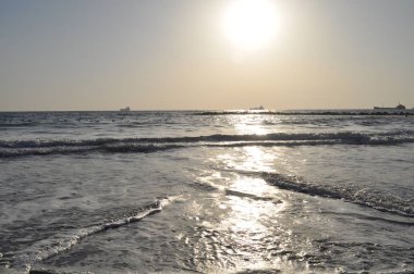 Güzel doğal deniz manzarası