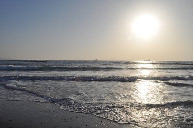 Güzel doğal deniz manzarası