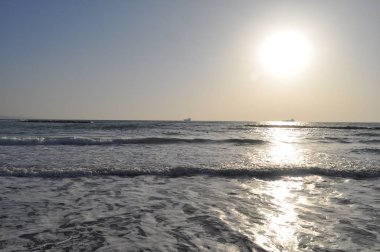 Güzel doğal deniz manzarası