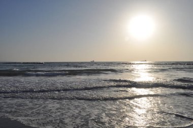 Güzel doğal deniz manzarası