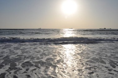 Güzel doğal deniz manzarası