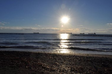 Güzel doğal deniz manzarası