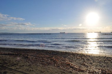 Güzel doğal deniz manzarası