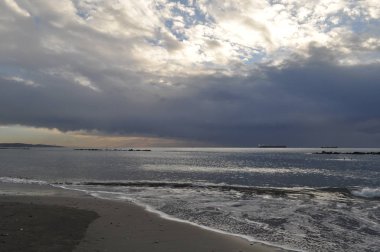 Güzel doğal deniz manzarası