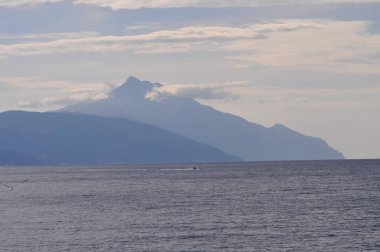 Güzel doğal deniz manzarası