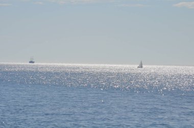 Güzel doğal deniz manzarası