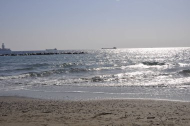 Güzel doğal deniz manzarası