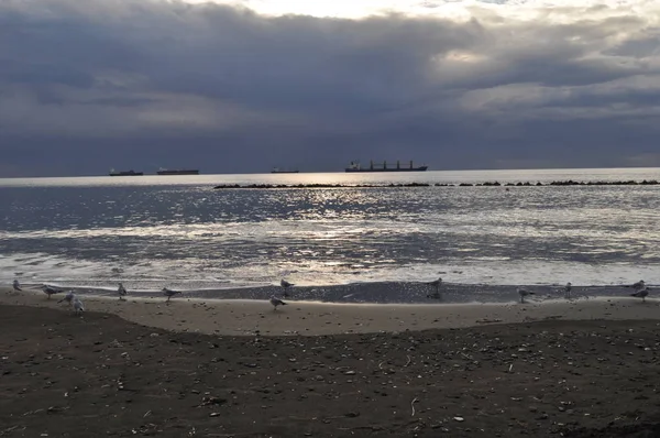 Güzel doğal deniz manzarası