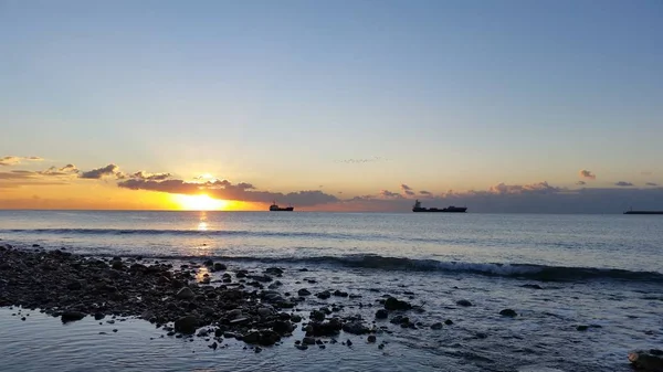 Hermoso Paisaje Marino Natural Atardecer — Foto de Stock