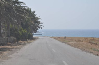 Güzel manzara yol